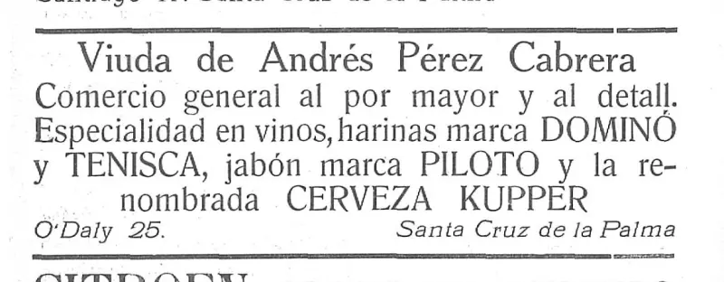 Publicidad Santa Cruz de La Palma.